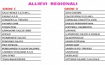Allievi regionali C-D Allievi regionali C-D